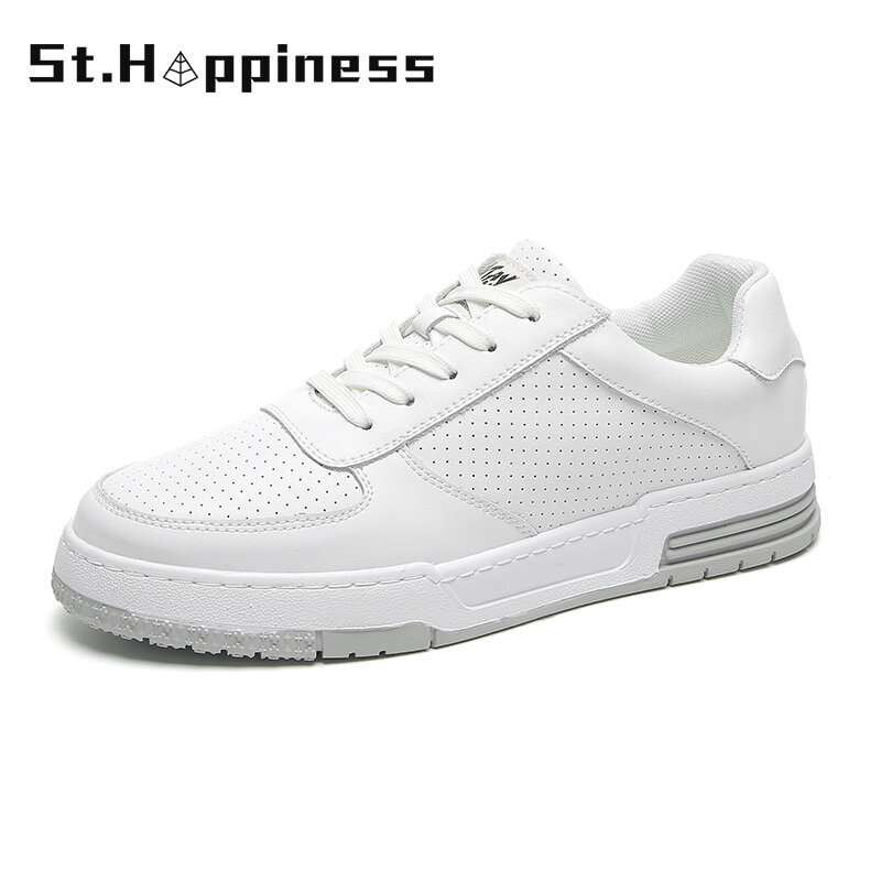 2021 New Summer Men's Sneakers Fashion Breathable Skateboard Shoes Outdoor High Quality Leather Casual Walking Shoes Large Size