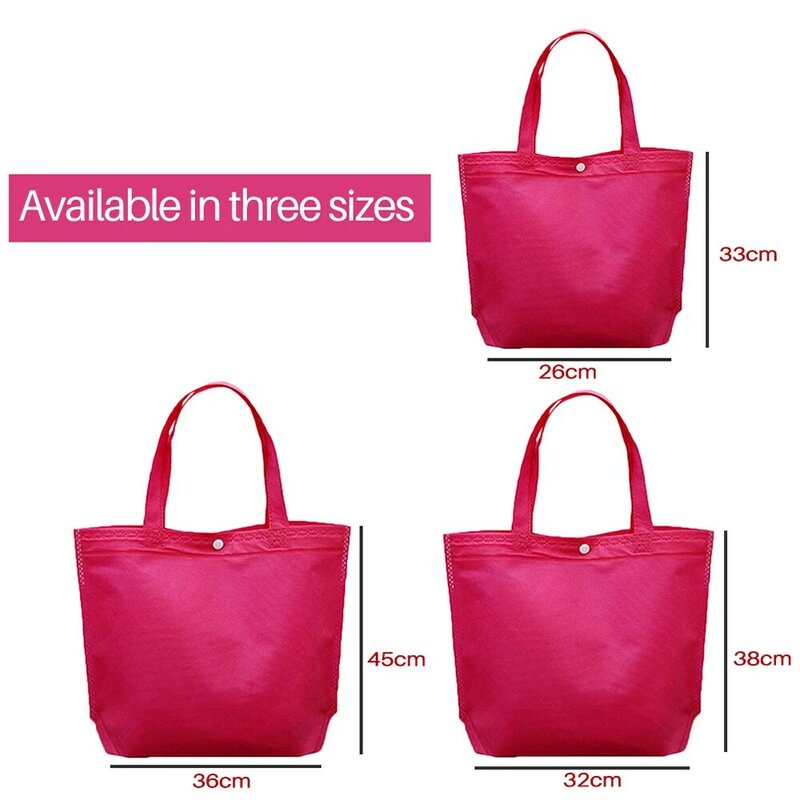 1PC Shopping Bag Multi-colore Non Tessuto Riutilizzabile Grande Capacità Panno di Tela Eco Tote Bag In Tessuto Sacchetto di Generi Alimentari borsa di stoccaggio