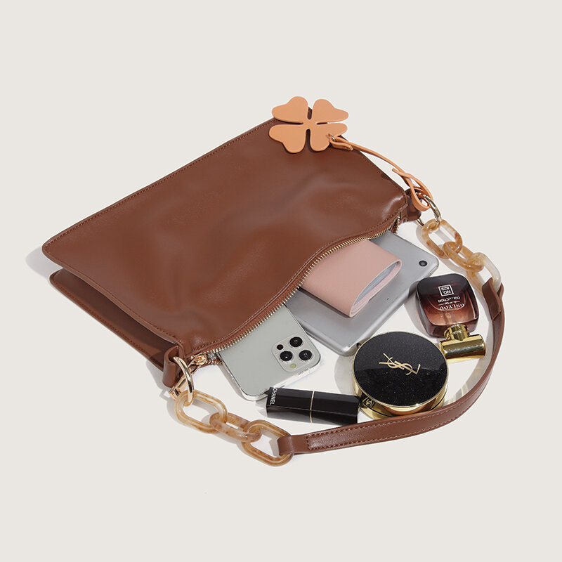 Сумка-тоут DN Женская Повседневная, саквояж на плечо, сумочка большой вместимости в минималистичном стиле, однотонный клатч