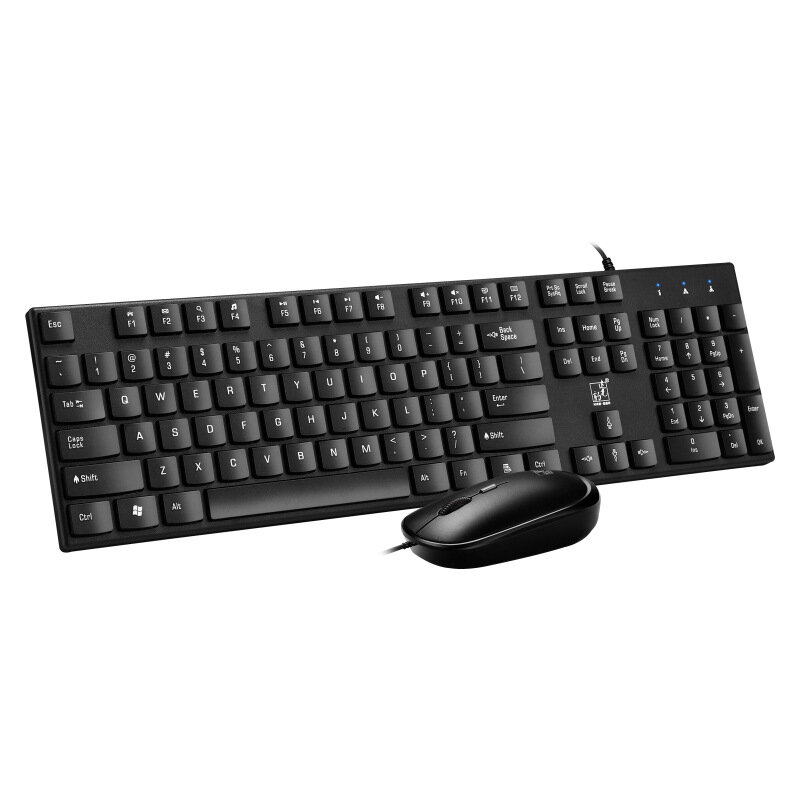 Teclado com fio e mouse conjunto de teclado de escritório teclado de jogos teclado para casa teclado ergonômico para computador portátil