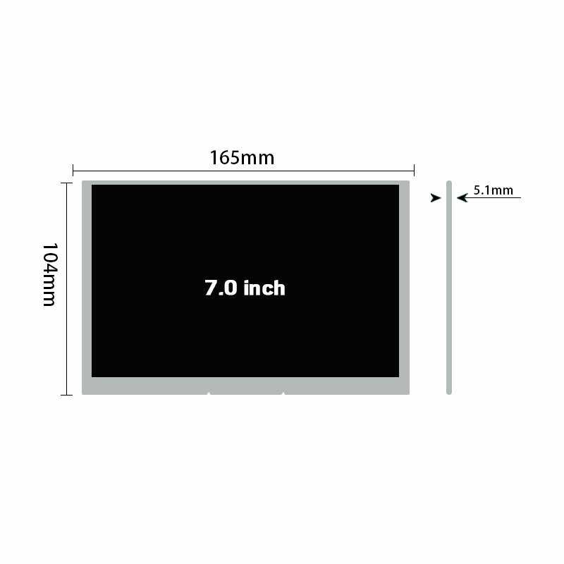 직접 판매 TTL 7 인치 LCD 화면 A070VW08 V.2 해상도 800*480 밝기 500 대비 500:1