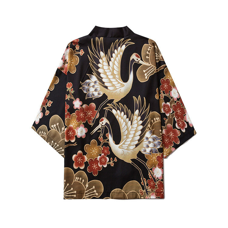 Moderne Verbesserte Herbst Kimono Japanischen Oriental Strickjacke кимоно японский стиль Männlich-weibliche Hohe-qualität Täglichen Straße Tragen