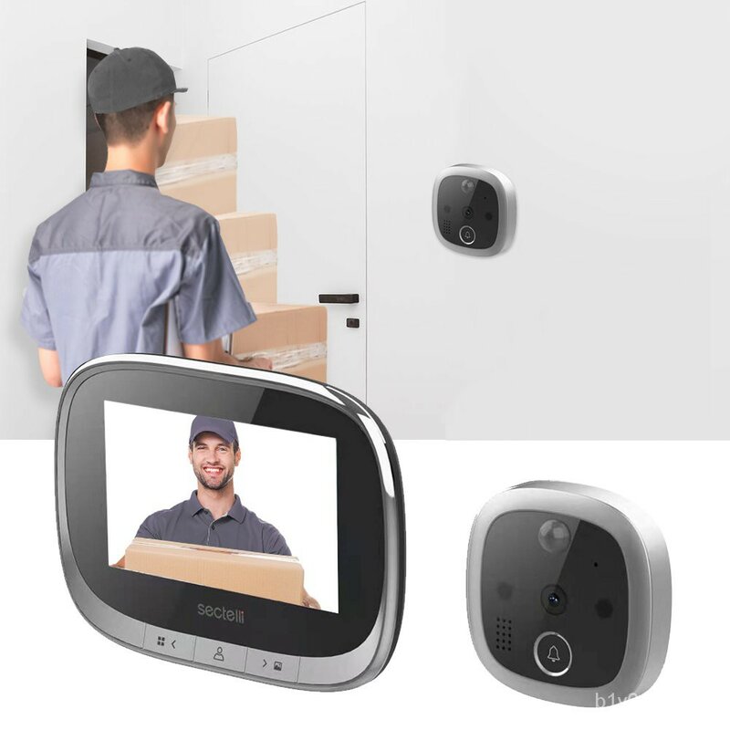 Gato olho campainha da porta bells sf550 câmera de segurança vídeos inteligente alarme do telefone da porta para uso doméstico bedroo