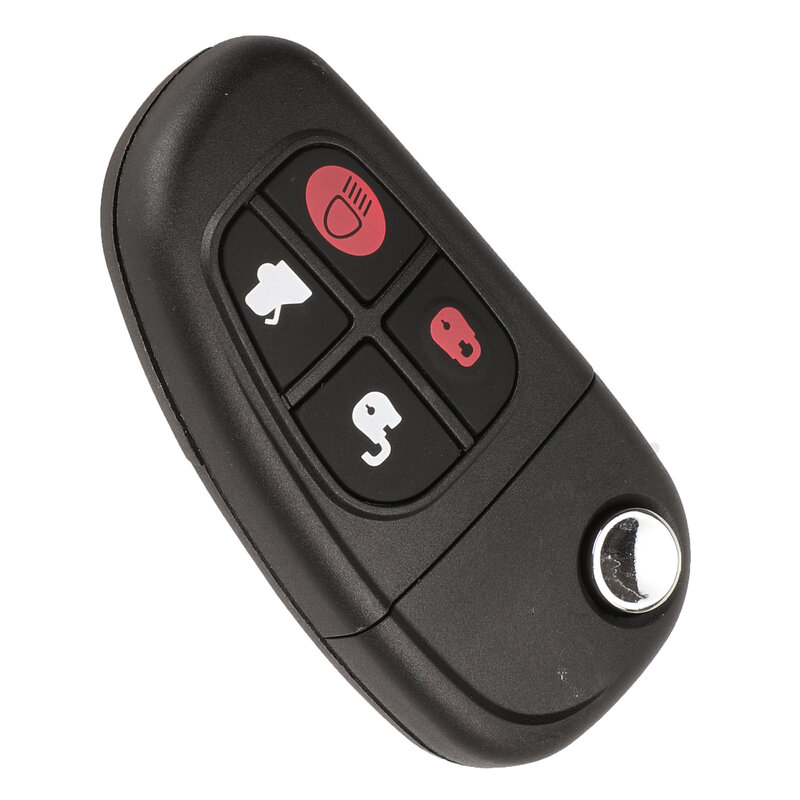 Jingyuqin 4 botones remoto Control clave Flip llave de coche 2002-2008, 433MHZ 4D60 Chip para Jaguar X-tipo de S-tipo 1999-2009 XJ XJR