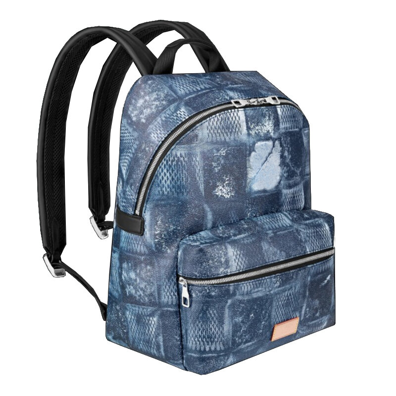Bolso de viaje con correas de hombro ajustables para hombre y mujer, bolsa de lona recubierta, con estampado de Hardware de Color plateado, mochila, novedad de 2021