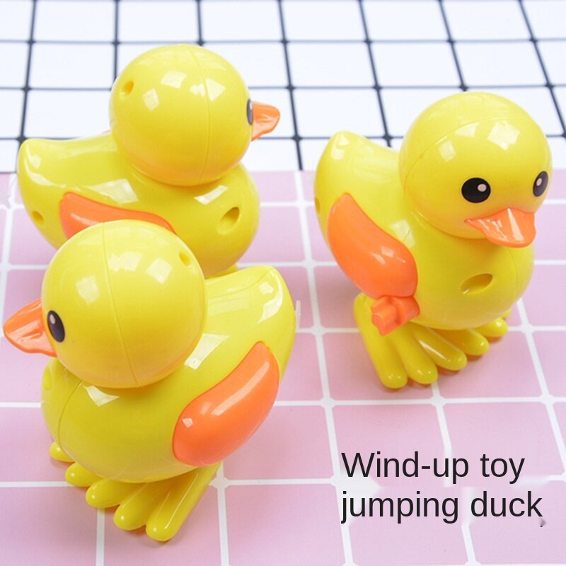 Spot może uruchomić mechaniczna małe zwierzęta kurczak i kaczka Puzzle Jigsaw symulowane mechaniczna skacząca kurczak mechaniczna kaczka łańcuchowa zabawka