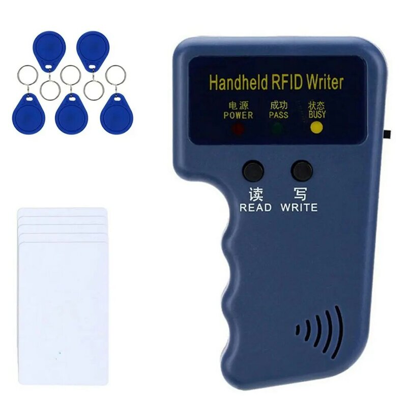 Palmare 125KHz programmatore RFID duplicatore copiatrice scrittore lettore scrittore ID Card Cloner e chiave per sistema di controllo accessi alla porta