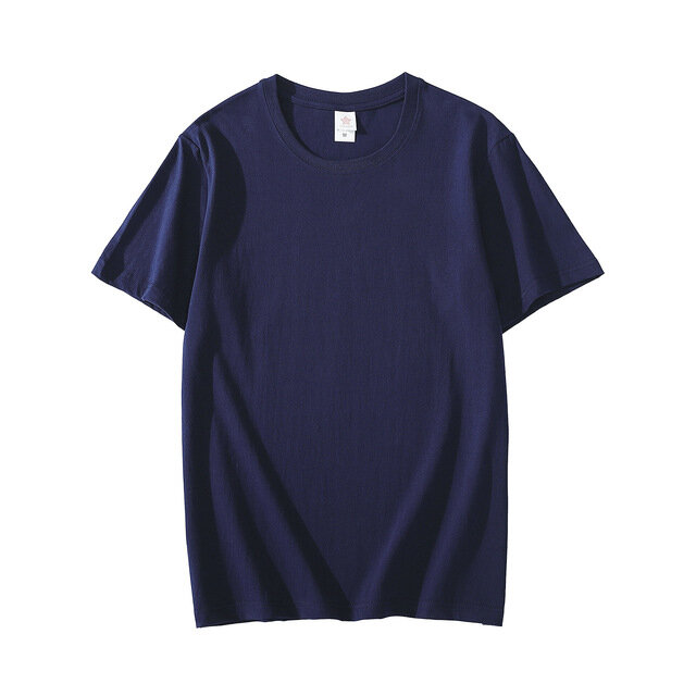 Camiseta de manga corta de algodón para hombre, camiseta de manga corta de color sólido, novedad de 2021