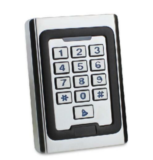 Logam Paduan Seng Access Control Keypad Mandiri Lampu Latar dengan ID Kategori Opsional