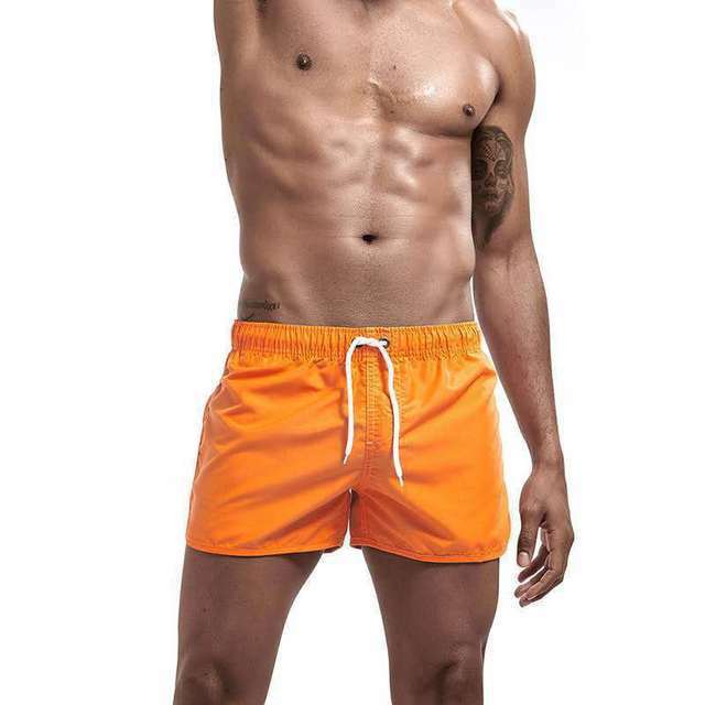 Pantalones cortos transpirables de secado rápido para hombre, bañadores informales de playa, correa ajustable, entrenamiento, 2021