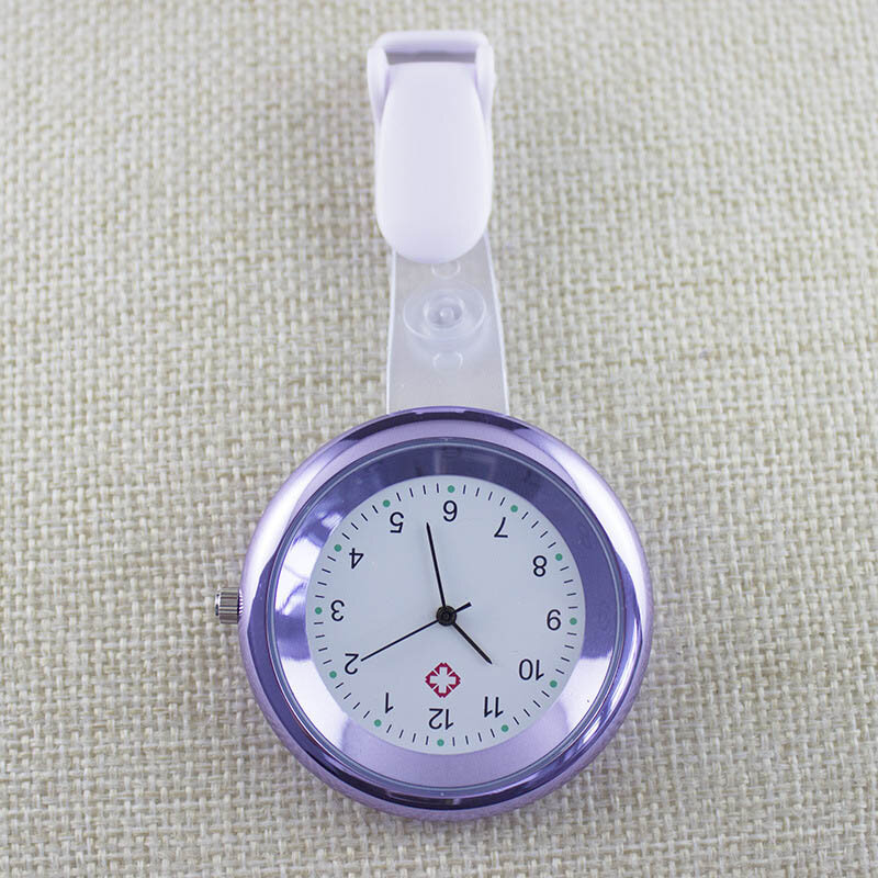 Enfermeira relógio broche de silicone clipe de controle de infecção design enfermeira médico paramédico broche fob relógio nyz loja