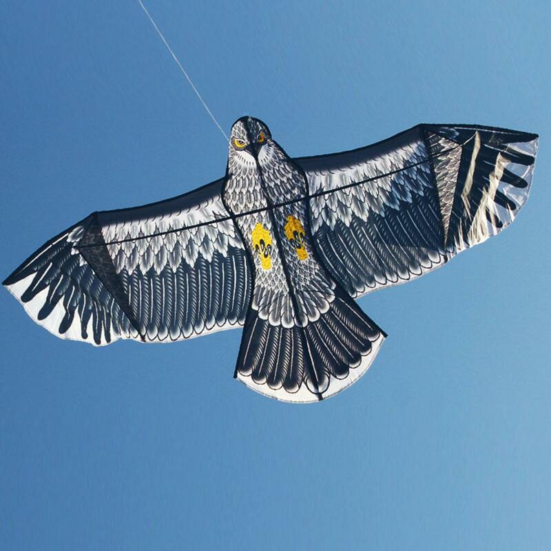 Emulação repelente de aves falcão voando kite scarer pássaro repelente pombo inseto controle de pragas para espantalho jardim