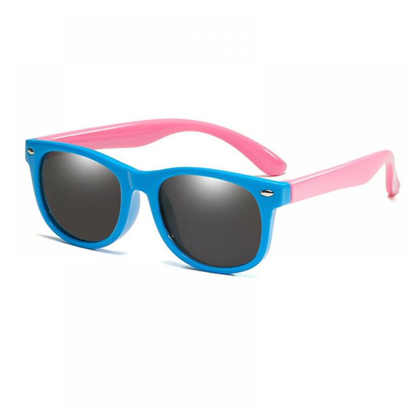 디자이너 패션 편광 된 아이 선글라스 실리콘 유연한 소년 소녀 어린이 태양 안경 아기 음영 안경 UV400 Oculos
