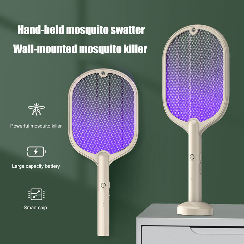 3000V elektryczny owad rakieta packa na komary USB akumulator domu muchy robaki owad Zapper rakieta wkładki pułapka na komary