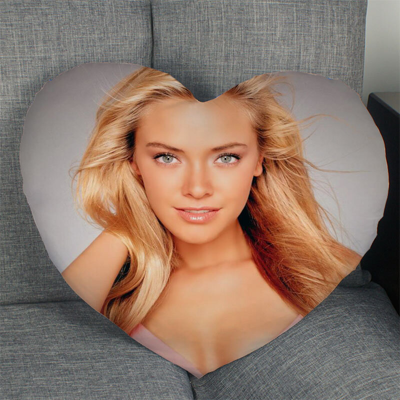 Kristanna Loke Actor Pillow Slips Heart Shape Pillow Covers Bedding Comfortable Cushion/Good For Sofa/Home/Car Pillow Case