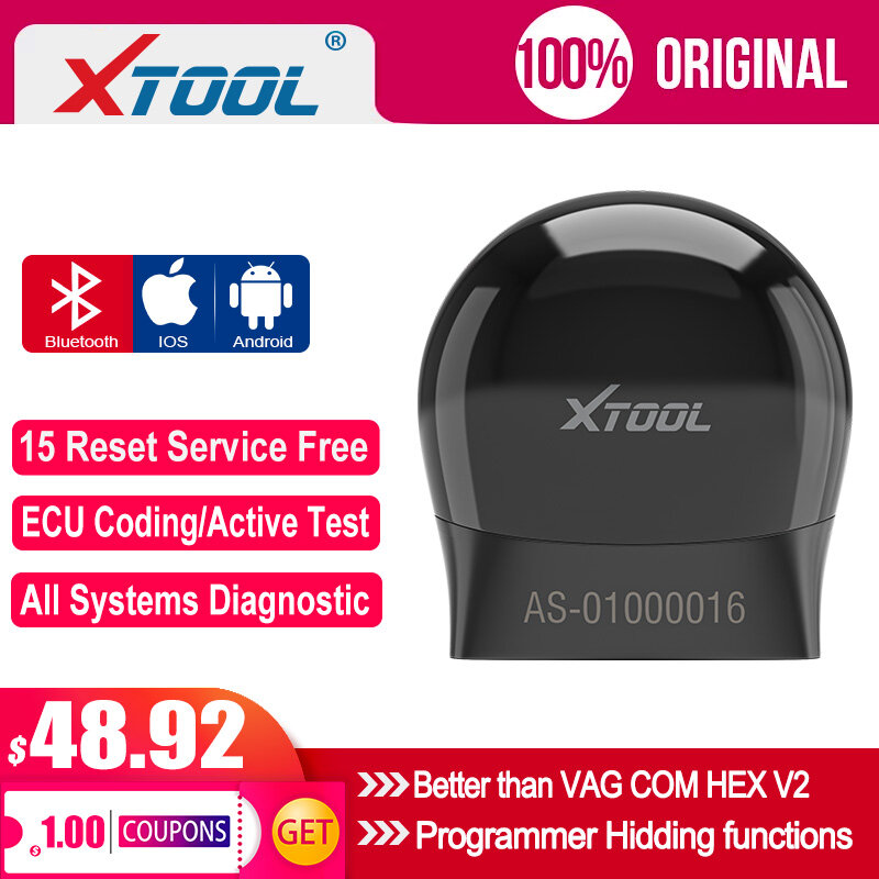 XTOOL ASD60 عرافة V2 OBD2 الماسح الضوئي فاجكوم 20.4.2 ل VW أنظمة كاملة التشخيص VAG COM 19.6 تحديث مجاني البرمجيات ل أندرويد/IOS