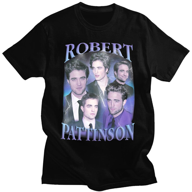 Klassieke Robert Pattinson T-shirt Mannen Korte Mouw Vintage Rob Edward Cullen T-shirt Zomer Tee Tops Oversized T-shirt Man