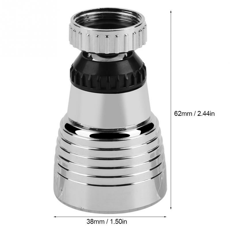 Swivel Faucet Nozzle  360 Degree Rotate Temperature Controlled LED Light Kitchen and Bathroom Sink Faucet Sprayer