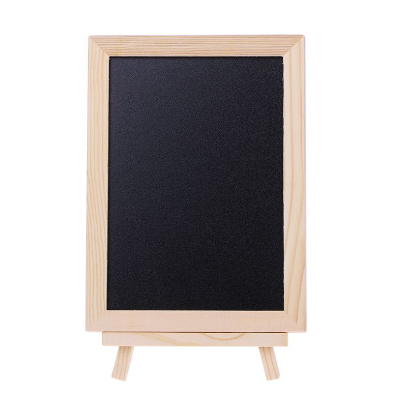 Planche de table en bois, tableau noir Double face, tableau à messages, jouet pour enfants