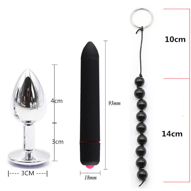 Brinquedos sexuais do sexo dos jogos do sexo do vibrador da tomada anal do metal do chicote das algemas ajustadas da engrenagem da escravidão do sexo dos adultos