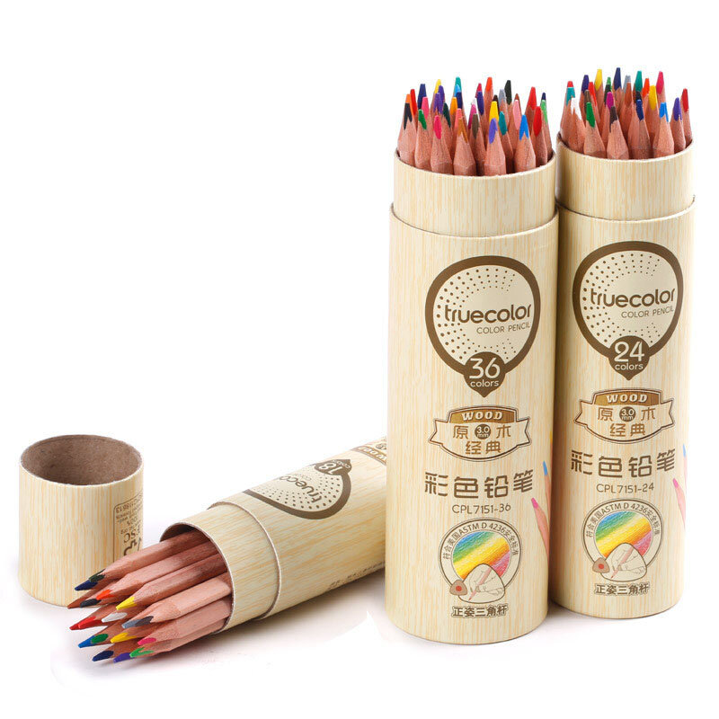 36 farben/Set Hohe Qualität Professionelle zeichnung Holz Farbigen bleistift Kawaii koreanische schreibwaren schule waren Holz Graphit bleistift