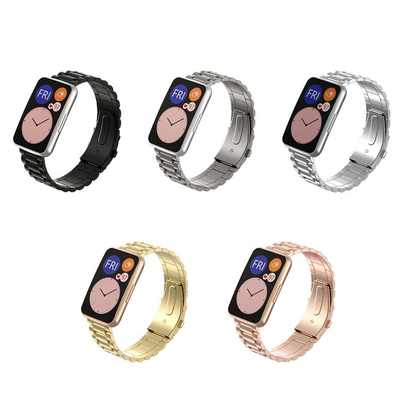 Bracelet de montre en métal pour Huawei, en acier inoxydable 2020, accessoires intelligents