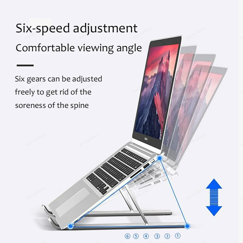 2021 Dudukan Braket Penyangga Laptop untuk Macbook Pro Air Tablet Ipad Dudukan Mendukung Pc Portabel Aksesori Komputer Notebook