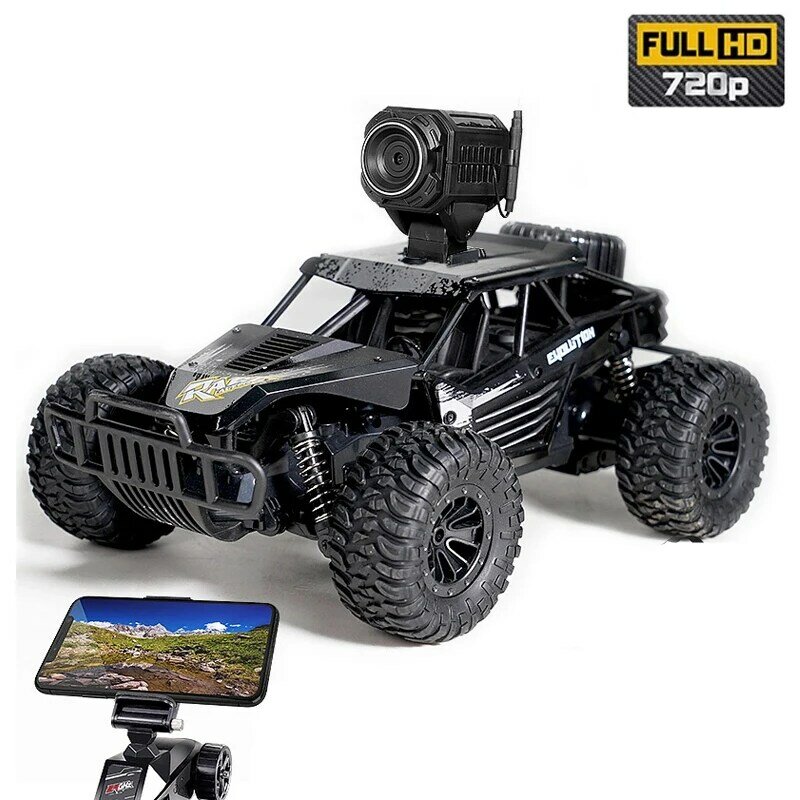 Coche todoterreno teledirigido 4WD con cámara HD, juguete Buggy de escalada de alta velocidad, transmisión en tiempo Real, 1:12, 2020 GHz, novedad de 2,4