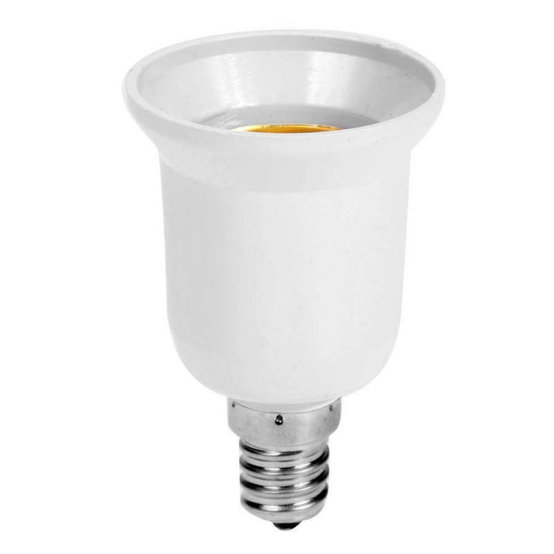 Adaptador de conversión E14 a E27, adaptador de enchufe ignífugo de Material de alta calidad, soporte de lámpara para luz del hogar, 1 ud.