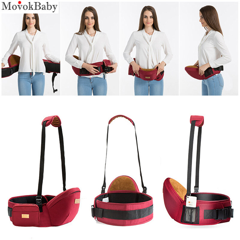Baby Hip Seat Carrier Waist Stool Ergonomic Newborn Hipseat Hip Waist Seat Carrier For Baby Infant Adjustable Strap Waist Stool