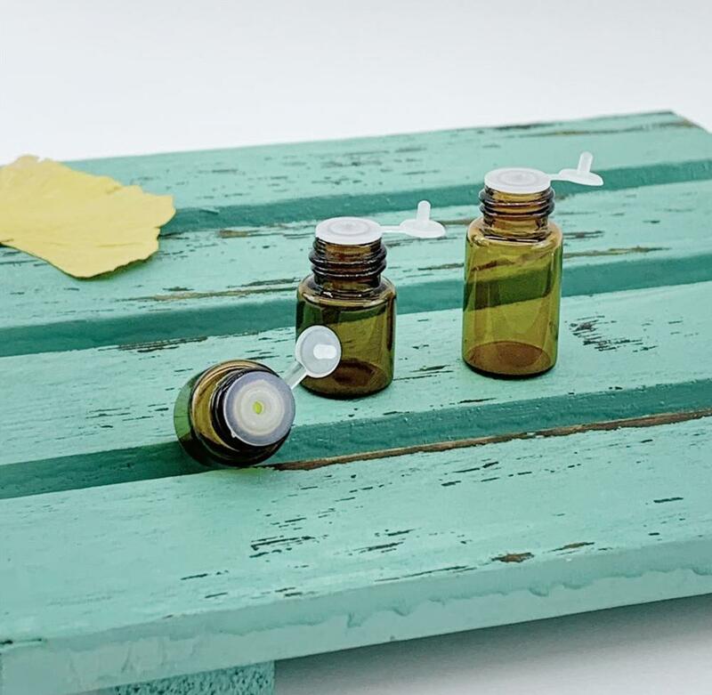 Botella pequeña de vidrio, prueba de muestra de perfume, botella de aceite esencial de 1m/l2ml/3ml/adecuada para doterra essential oil mini can, 30 Uds.