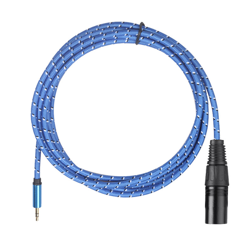 Conector de Cable adaptador de extensión de micrófono XLR macho a macho