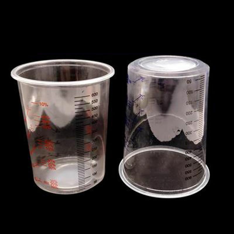 10 шт., пластиковые чашки для Смешивания Краски, 600 мл