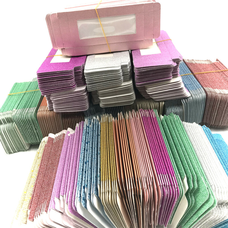 Caja de papel para pestañas postizas, embalaje personalizado con logo propio, 25mm, visón, venta al por mayor
