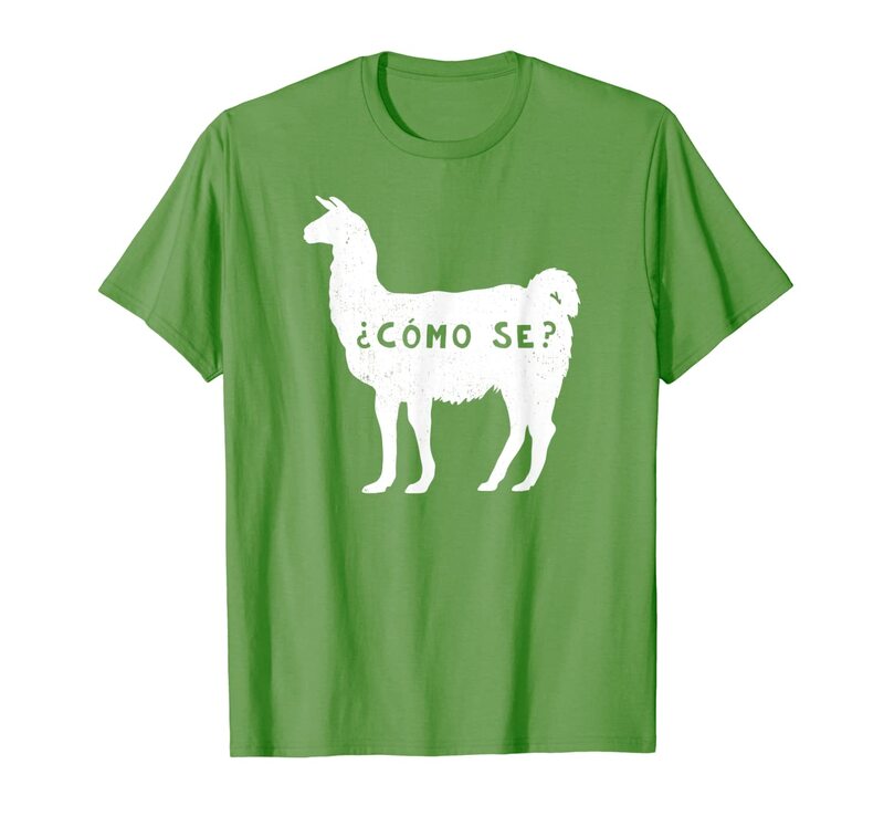 Divertente maglietta da uomo in cotone sarcastico spagnolo dicendo Alpaca T-Shirt