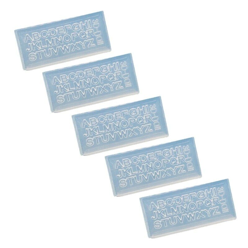 5 pçs moda inglês carta forma molde de silicone para meninas craftsman diy moldes