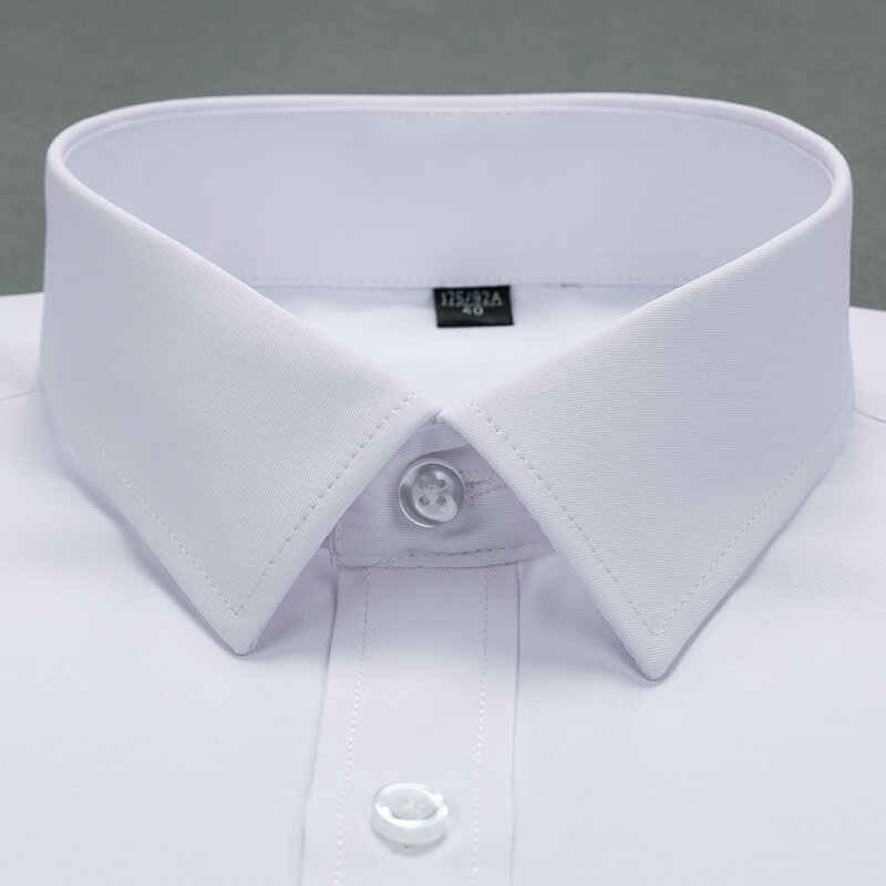 Dudalinas Camisa Social Masculina 남성 긴 소매 의류 2021 남성 셔츠 캐주얼 슬림 피트 브랜드 의류 Sem Pockets