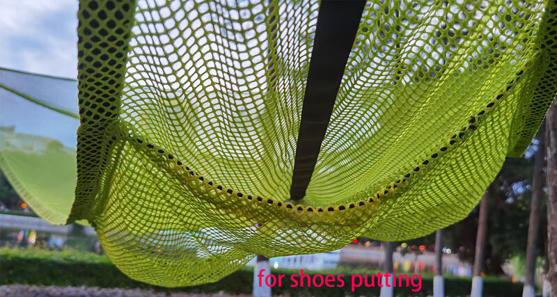 Hamaca portátil para acampada al aire libre, alfombra aérea triangular, cama colgante de tela de paracaídas, tienda de cielo