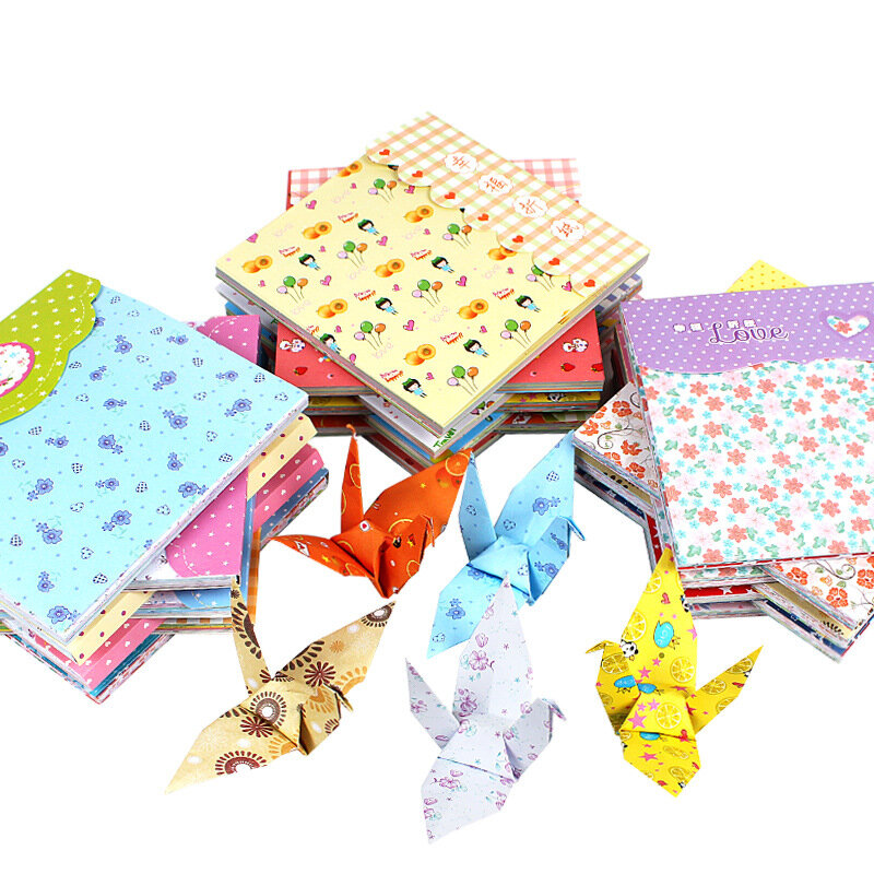 Paquet de papier origami pour scrapbooking, 24 feuilles de papier de Journal à balles aléatoires de 6 pouces, jouets de bricolage pour enfants, fournitures artisanales scolaires