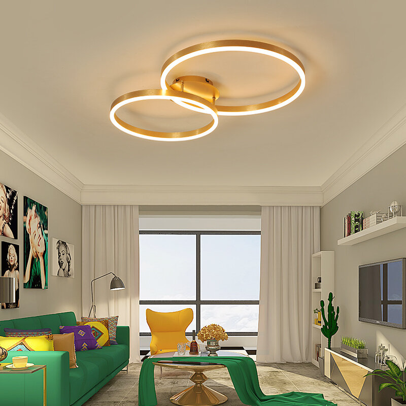 Nordic criatividade cruz círculo lustres para o quarto sala de estar restaurante iluminação ouro café lustre anel pendurado luzes