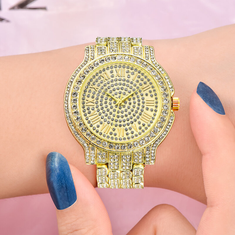 2021 nueva llegada de lujo de las mujeres relojes de cuarzo de acero inoxidable señoras reloj movimiento de cuarzo japonés Relogio femenino