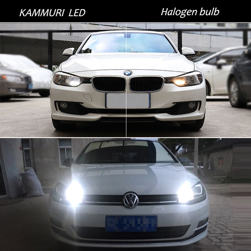 (2) زينون الأبيض خطأ الحرة PW24W LED لمبات لسيارات BMW F30 3 سلسلة Volkswagen VW CC SS MK7 جولف GTI LED DRL النهار أضواء