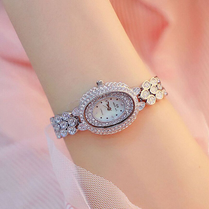 Mulheres relógio de quartzo diamante strass pulseira relógios para mulher aço inoxidável negócios relógio de pulso senhoras vestido de quartzo