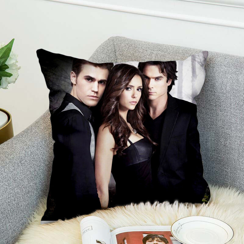 the Vampire Diaries Pillow Case Polyester Decorative Pillowcases Throw Pillow Cover style-7