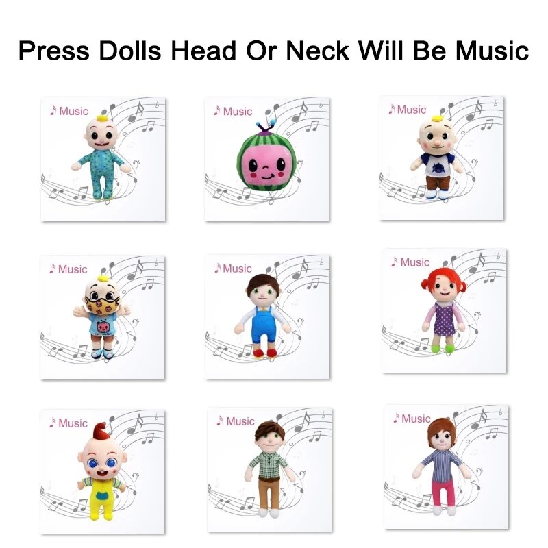 New Cute Plush Toy Doll Jojo Doll Music Doll Children's Toy Holiday Gift Decoration Baby Toy Doll Gift Movie and TV Action Doll