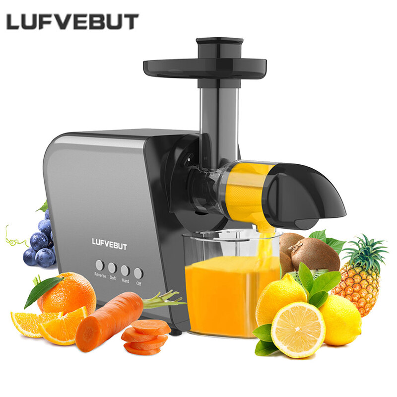 LUFVEBUT Vegetables And Fruits Juicer Blender Squeezer Juice Extractor Soft And Hard Modes Freeshiping Slow Masticating Juicer