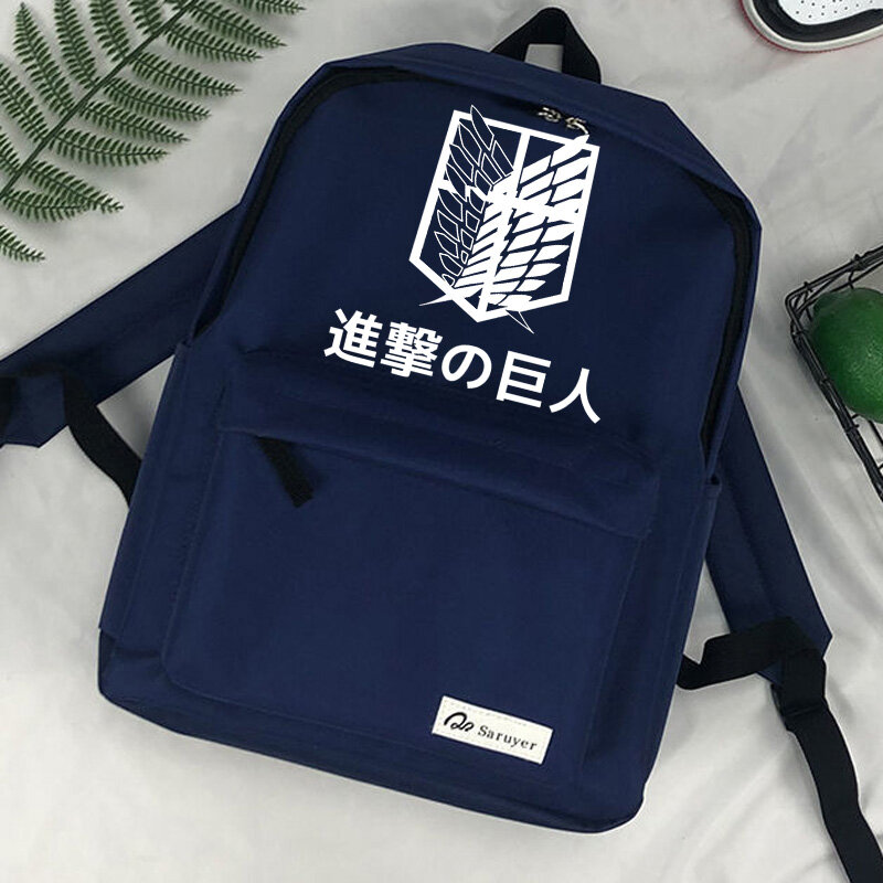 Attack on Titan-mochila de viaje para mujer, bolso femenino de diseñador para ordenador portátil, Shingeki No Kyojin
