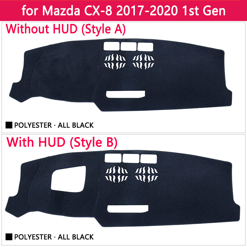 for Mazda CX-8 2017 2018 2019 2020 Anti-Slip Mat Dashboard Cover Pad Sunshade Dashmat Protect Carpet Car Accessorie Rug CX 8 CX8