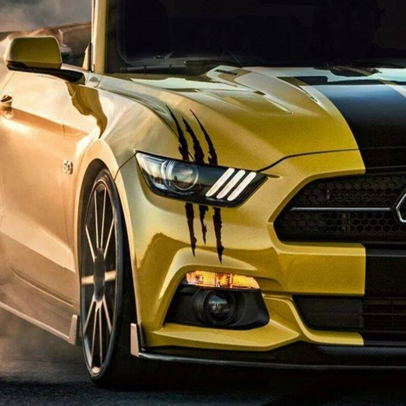 Auto Car Sticker Reflective Monster Claw Scratch Stripe Marks Headlight Decal Car Stickers Car Accessories Car-styling