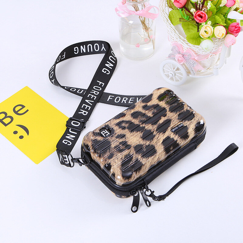 Luggage small bags female messenger one-shoulder personalized Handbag holding mini suitcase-style box small square female bag